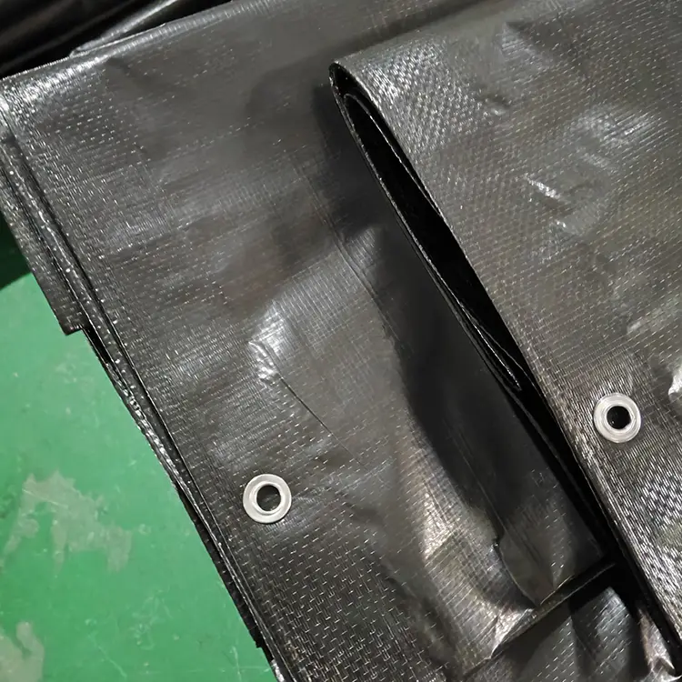 130g черен девствен PE брезент