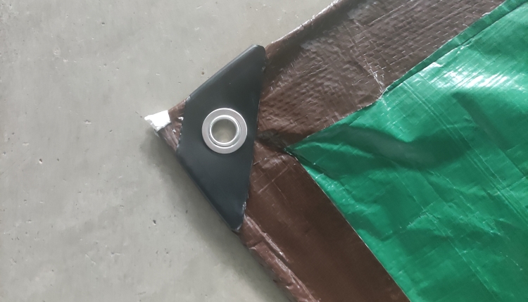 8'x10' 110GSM кафяв зелен PE брезент за защита на покривалото 8'x10' 110GSM кафяв зелен PE брезент за защита на покривалото