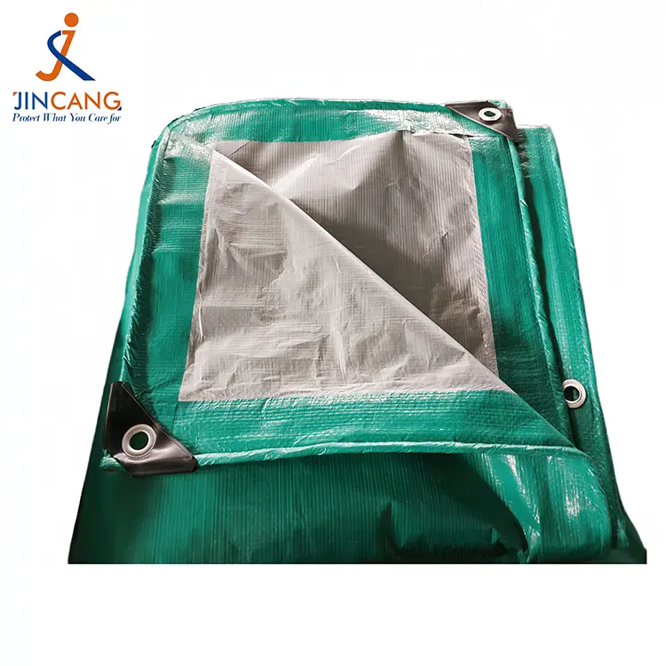 Защо да изберете 120GSM Green Silver PE брезент за надеждна защита на открито?