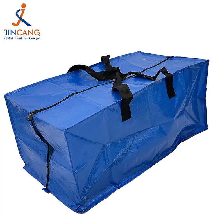 Тежко натоварване на изтъкани чанти за съхранение